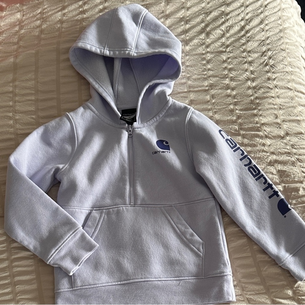 Carhartt Kids' Lavender Hoodie with Purple Logo